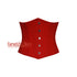 Red Cotton Underbust Halloween Corset Gothic Costume