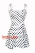 Women’s CorsetsNmore White Satin With Black Polka Dots Shoulder Strap Overbust Plus Size Corset Top