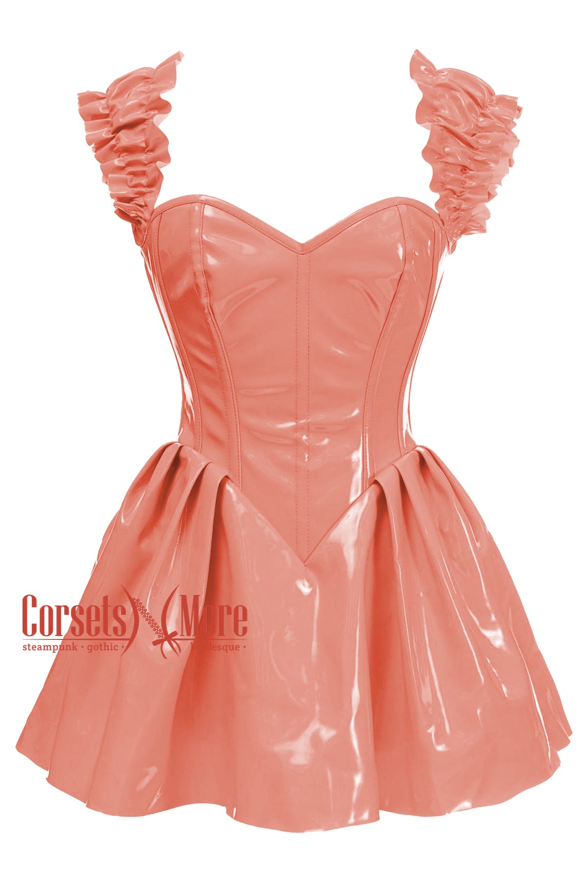 orange pvc dress Shiny PVC Bodycon Mini Dress Cocktail Vestidos Cosplay Streetwear Belted Dress