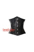 Black Shinny PVC Leather Gothic Costume Underbust Corset Waist Trainer