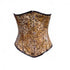 Leopard Animal Print Polyester LONGLINE Underbust Plus Size Corset Waist Training