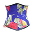 Flower Printed Multi Color Burlesque Waist Training Underbust Corset Top