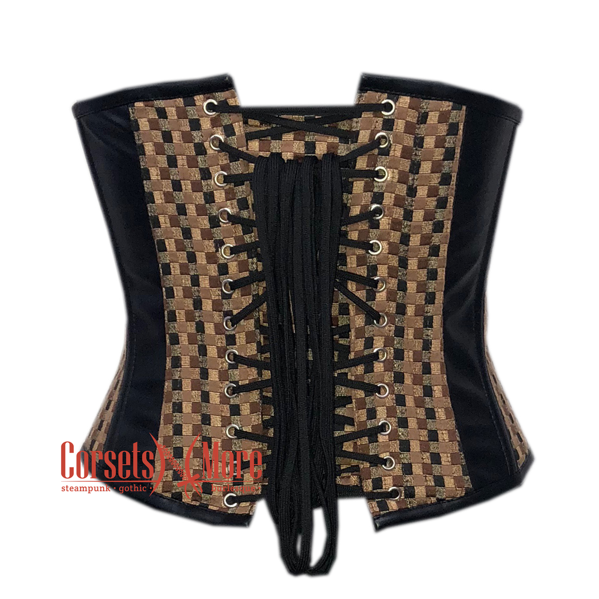 Black Underbust Steampunk Corset main image 0
