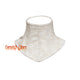Ivory Floral Leather Texture Neck Corset With Lace Up Choker Mardi Accessories