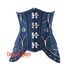 Plus Size Blue Denim Gothic Heavy Duty Front Clasps Steampunk Waist Training Underbust Corset