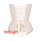 Nude Color Cotton Waist Training Corset Gothic Overbust Bustier Top