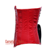 Red PVC Leather Long Underbust Waist Training Corset