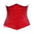 Plus Size Red PVC Leather Front Close Underbust Steampunk Corset