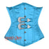 Blue Steampunk Gothic Long Underbust Waist Training Corset