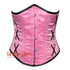 Pink Satin Steampunk Costume Waist Trainer Underbust Plus Size Corset