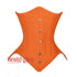 Orange Satin Steampunk Underbust Bustier Corset