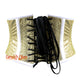 Golden Sequins Burlesque Corset Underbust Belt Christmas Top