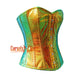 Snake Texture Leather Gothic Overbust Corset Steampunk Costume