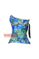 Summer Beach Printed Cotton Overbust Corset Island Hibiscus Costume