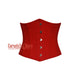 Plus Size Red Cotton Underbust Halloween Corset Gothic Costume