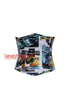 Plus Size Printed Beach Cotton Summer Costume Gothic Underbust Corset