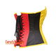 Red Yellow Black Satin German Flag Corset Waist Overbust Top