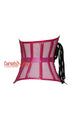 Hot Pink Sheer With PVC Leather Gothic Costume Underbust Corset Waist Training Top