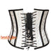 White Honeycomb Leather Steampunk Plus Size Underbust Corset Top