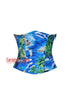 Marina Seashell Summer Beach Island Printed Cotton Underbust Corset