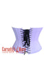 Ophelia Rosethorne Lavender Satin Christmas Costume Underbust Corset Top