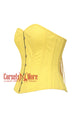 Women’s CorsetsNmore Yellow Cotton Overbust Corset Waist Training Gothic Christmas Costume