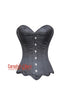 Lilith Blackthorne Black Satin With Sexy Curve Gothic Overbust Corset Top