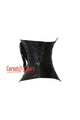 Black Shinny PVC Leather Gothic Costume Underbust Corset Waist Trainer
