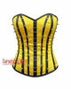 Royal Yellow Satin Corset with Spikes – Gothic Steampunk Costume