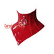 Red PVC Leather Gothic Neck Corset Posture Collar, Leather Neck Posture Collar For Unisex Cervical Neck Collar