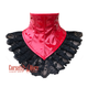 Red PVC Leather Neck Lace Choker Collar Corset