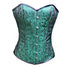 Green brocade corset Costume For Halloween Overbust Top