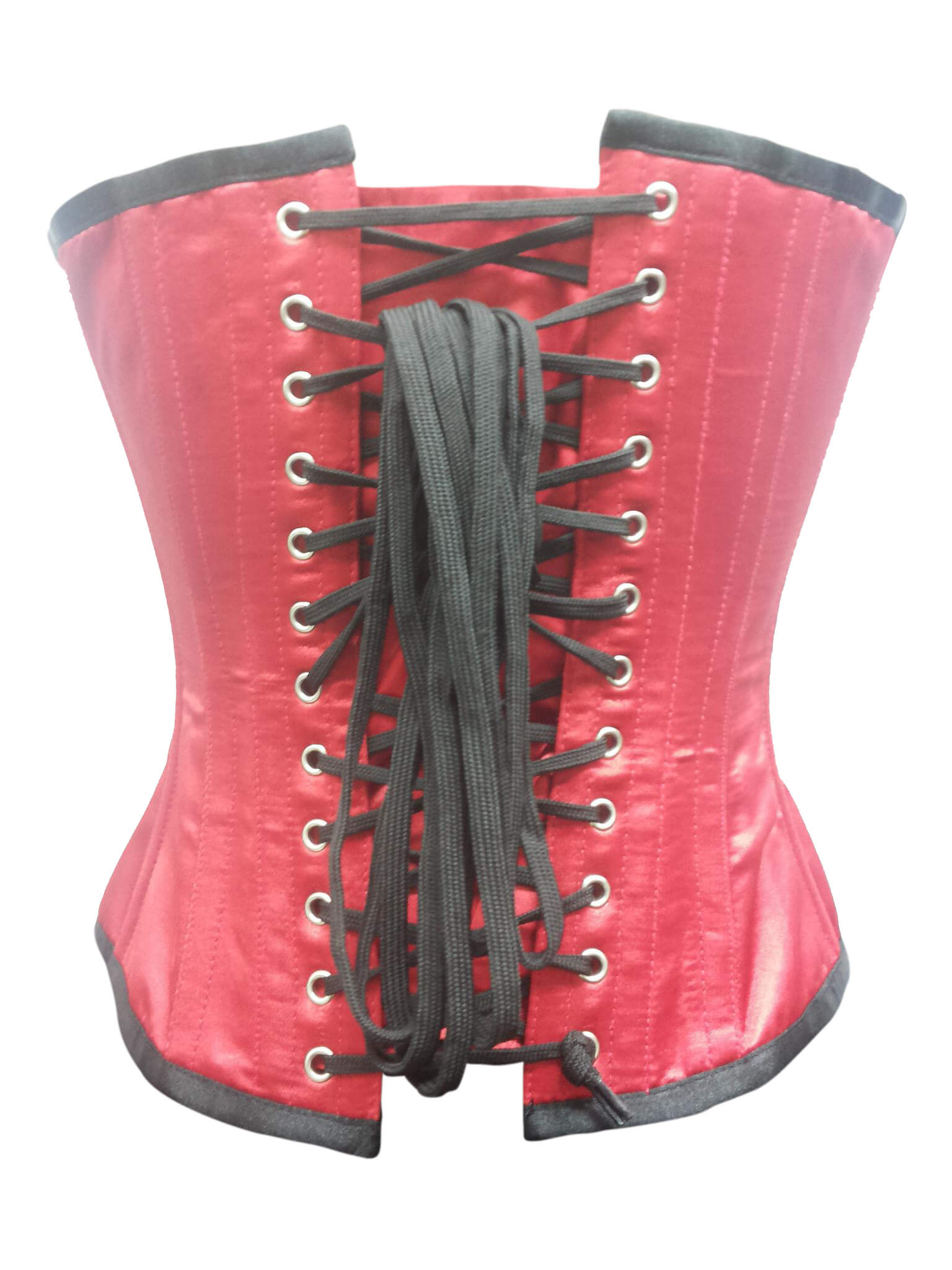 thumbnail image 2 of Pure Black White Red Boned Underbust Cupless Corset Top Lingerie - S To 6XL H2 2 of 5
