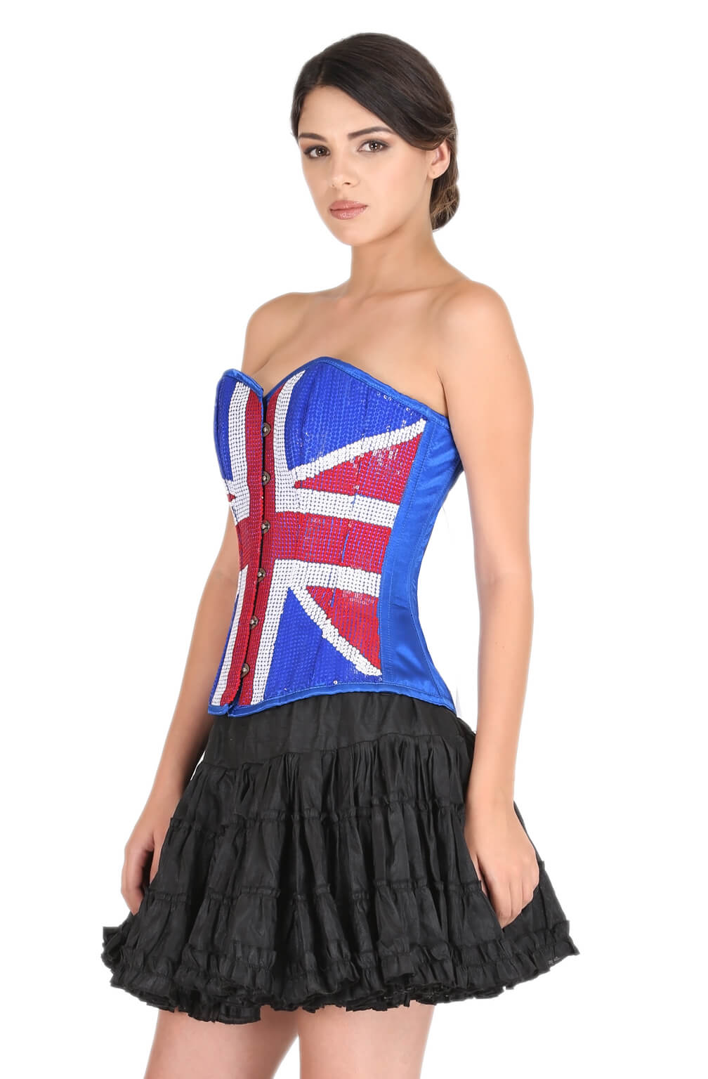 uk corset dress The Adorned In Aranjuez Corset Dress With Long Flared Skirt