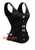 Black Brocade and Leather Gothic Steampunk Costume Waist Training Bustier Overbust Corset with Shoulder Straps