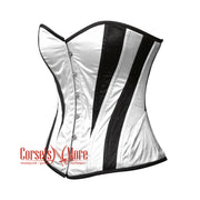 Harpinna Steampunk Silver Overbust Corset with Shrug