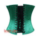 Green Satin Gold Sequins Burlesque Gothic Costume Overbust Bustier Top