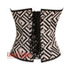 Plus Size Black and White Corset Printed Gothic Costume Overbust Bustier Top