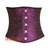 Plus Size Purple And Black Brocade Gothic Underbust Waist Trainer Corset Bustier Top