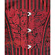 Red and Black Brocade Gothic Burlesque Waist Training Overbust Corset Bustier Top